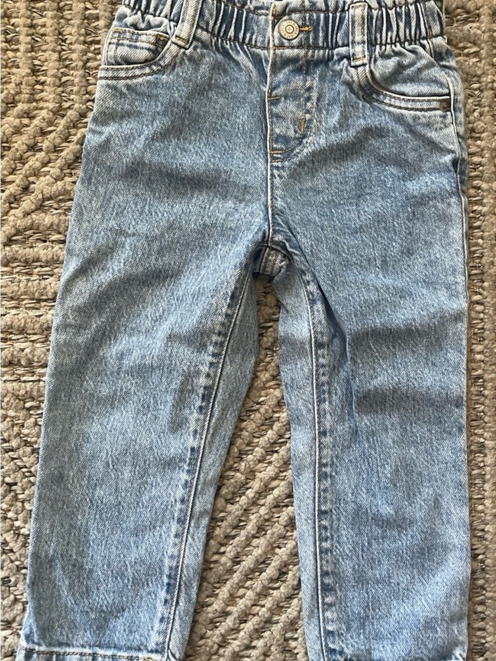 Cat & Jack toddler “Papperbag Waist” Denim Pants 3T, NWOT